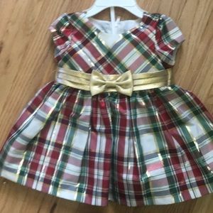 Bonnie baby holiday dress size 6-9 months